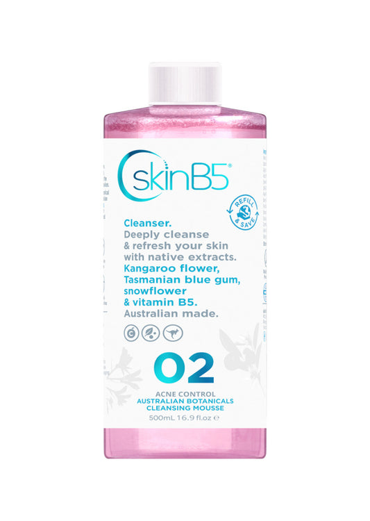 SkinB5 Acne Control Cleansing Mousse Aust Botanicals 500ml