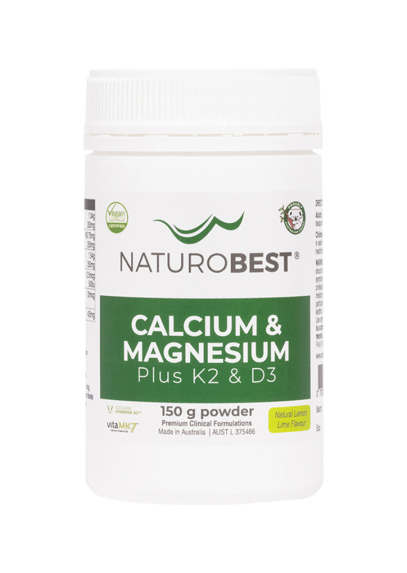 NaturoBest Calcium and Magnesium Plus K2 and D3 150g