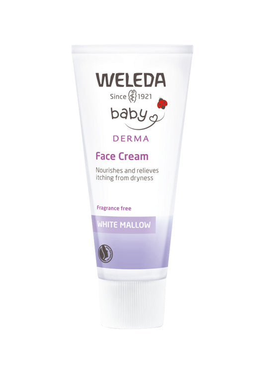 Weleda Baby Derma Face Cream White Mallow Frag Free 50ml