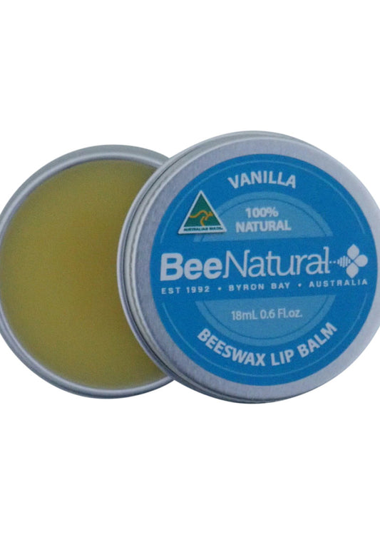 Bee Natural Lip Balm Tin Vanilla 18ml