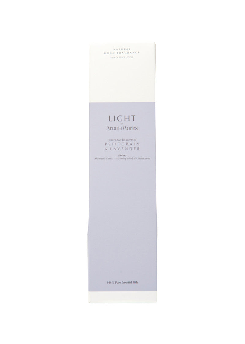 AromaWorks Light Reed Diffuser Petitgrain and Lavender 100ml