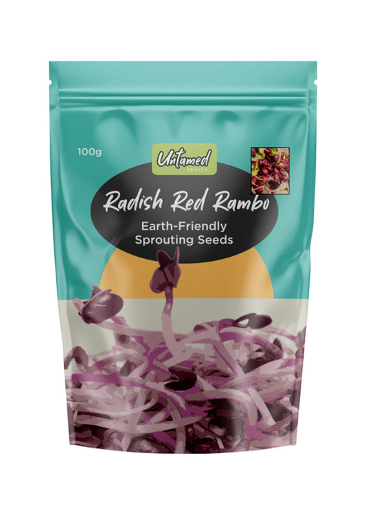 Untamed Health Sprouting Seeds Red Radish Rambo 100g