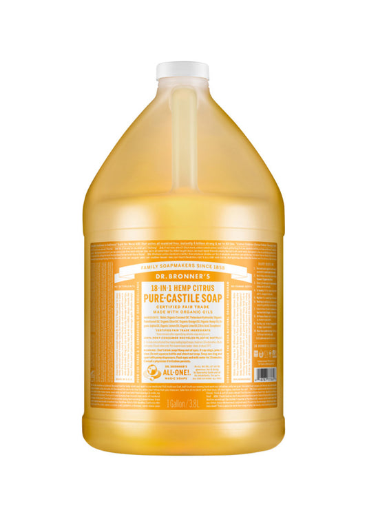 Dr. Bronner's Pure Castile Soap Liq (hemp) Citrus 3.78l