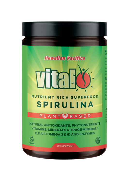 Vital Plant Based Spirulina (Hawaiian Pacifica) Powder 250g