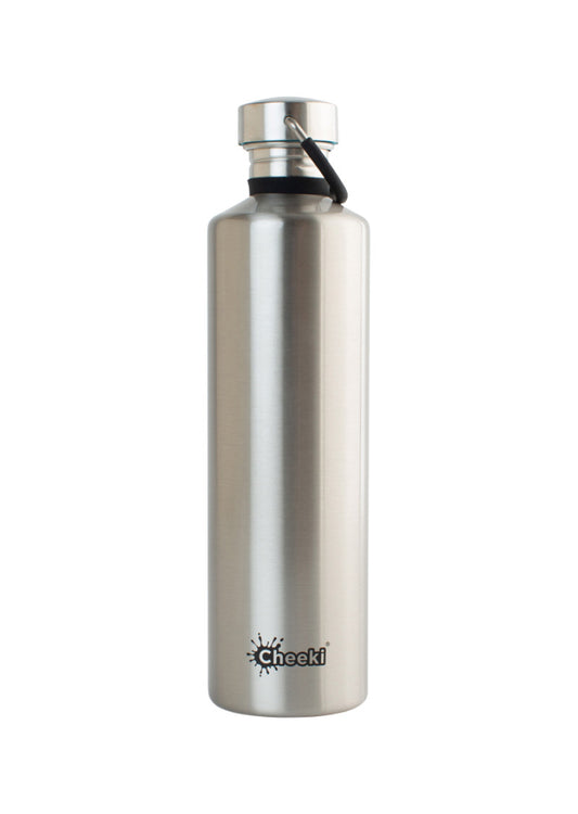 Cheeki Stainless Steel Bottle Classic Silver (Large) 1L