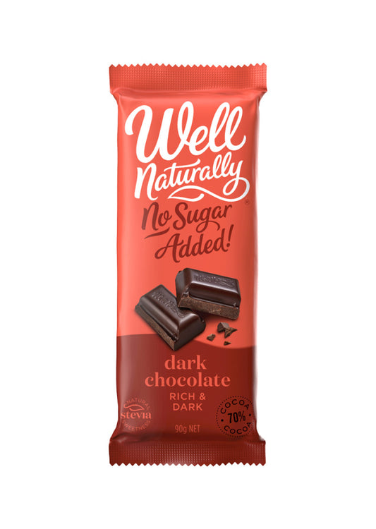 Well Nat NAS Block Choc Dark Rich Dark 90g