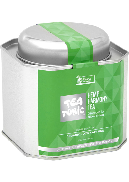 Tea Tonic Organic Hemp Harmony Tea Caddy Tin 250g