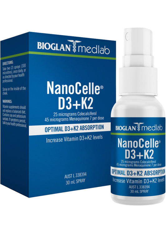 Bioglan Medlab NanoCelle D3 Plus K2 Spray 30ml