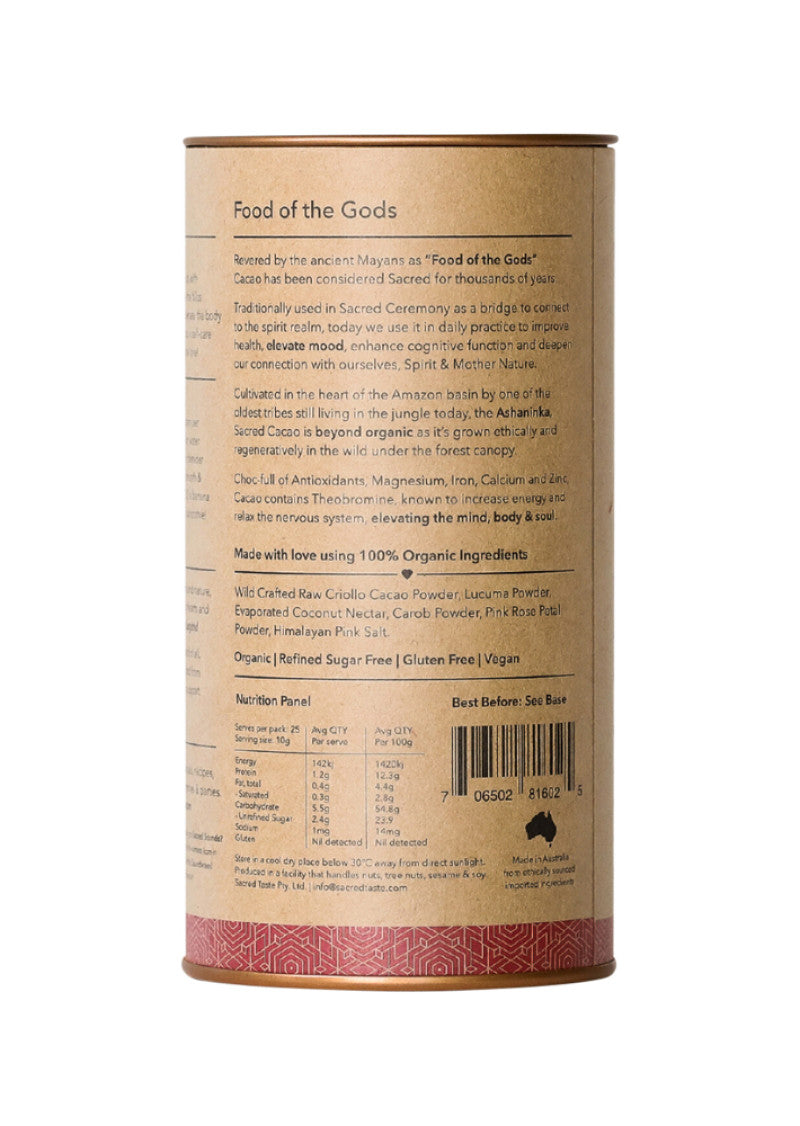 Sacred Taste Org Drinking Cacao (Rose Cacao) Love 250g