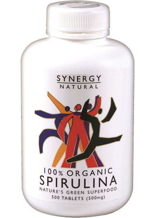 Synergy Natural Organic Spirulina 500mg 500t