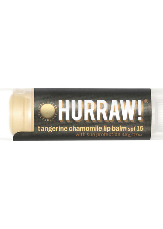 Hurraw! Org Lip Balm Sun (Tangerine Chamomile with SFP 15) 4.8g