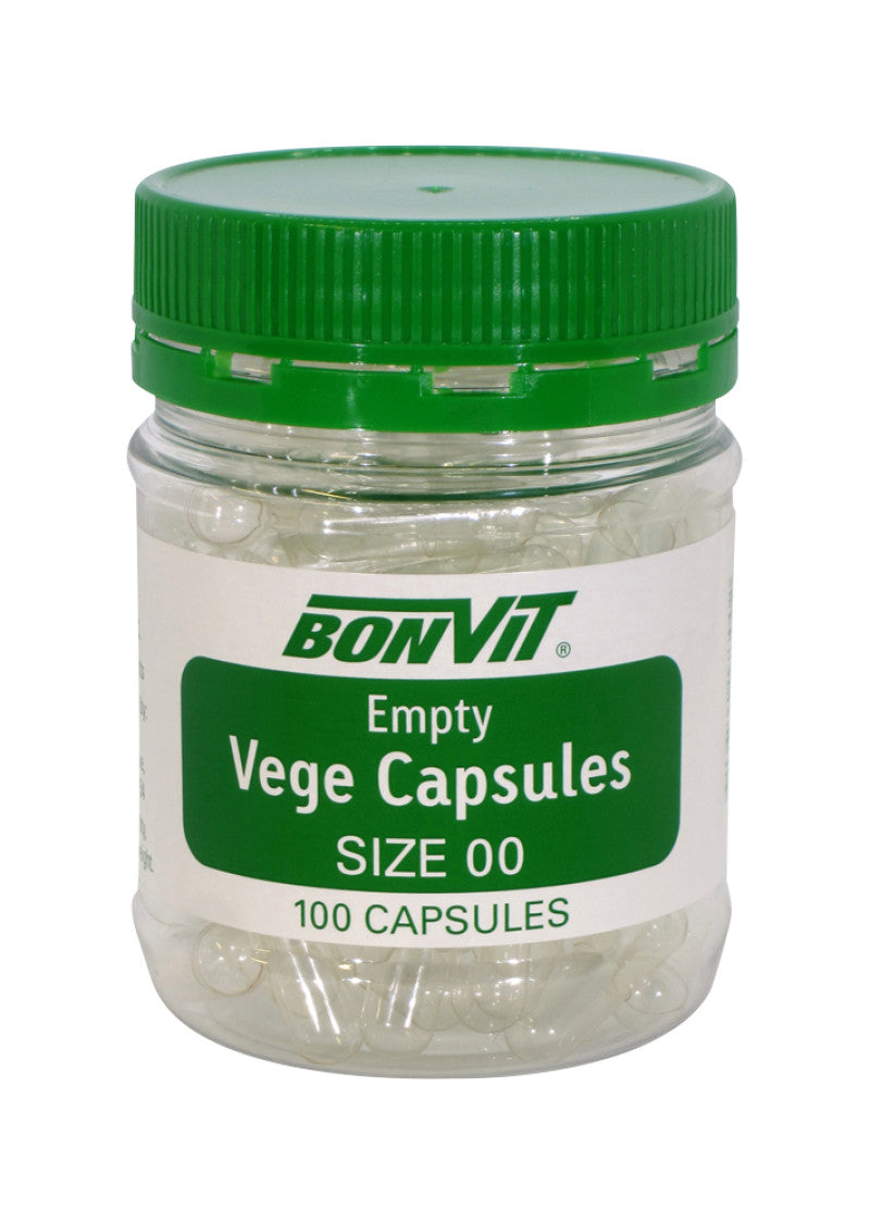 Bonvit Empty Vege Capsules Size '00' 100c