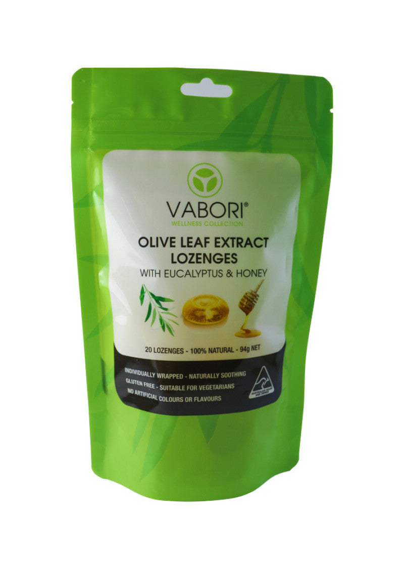 Vabori Olive Leaf Extract Lozenges w Man Hon x 20 Loz