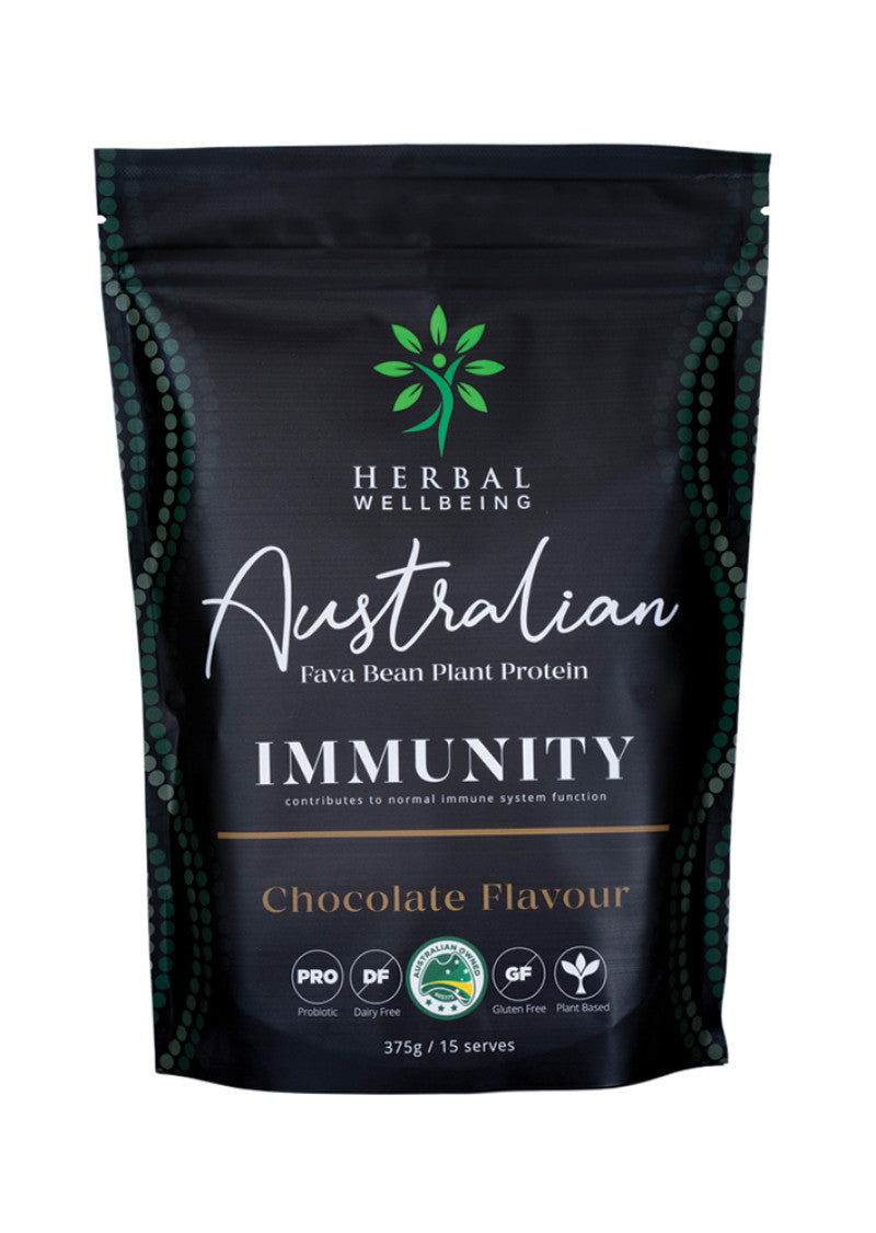 Herbal Wellbeing Plant Protein Immunity Chocolate 375g