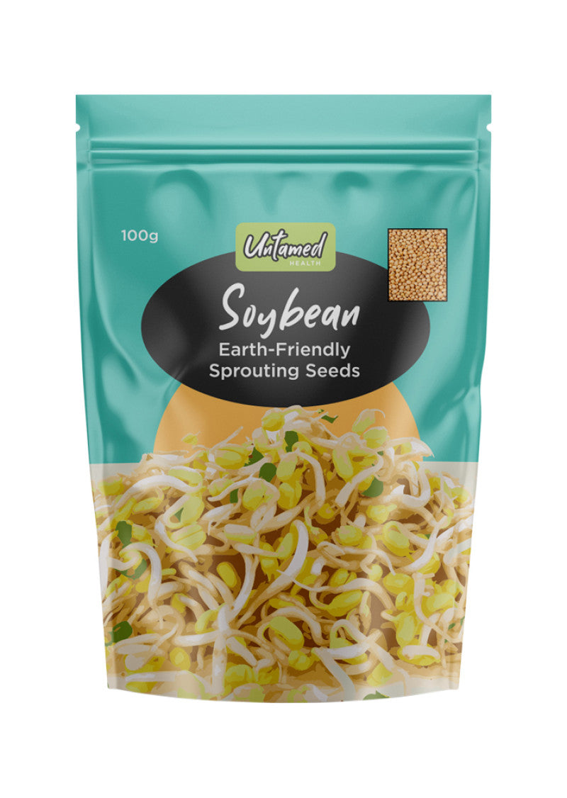 Untamed Health Sprouting Seeds (org Grown) Soybean 100g