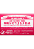 Dr. Bronner's Pure Castile Bar Soap (hemp All One) Rose 140g