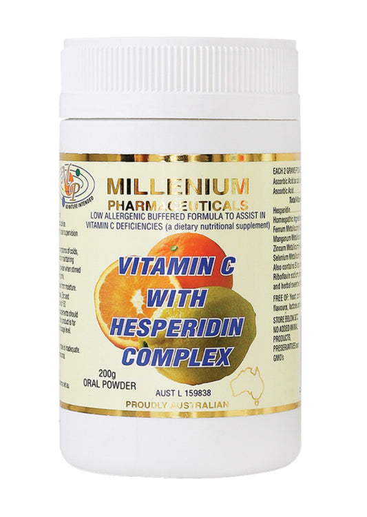 Millenium Pharmaceuticals Vitamn C Hesper Complx 200g