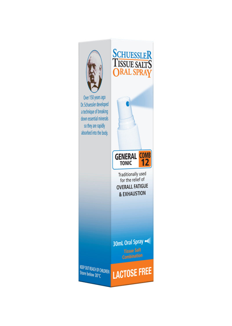 Martin Pleasance Tissue Salts Comb 12 (General Tonic) Spray 30ml