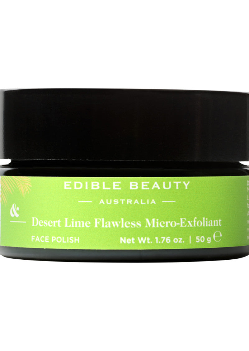 Edible Beauty Aust And Micro Exfoliant Desert Lime Flawless 50g