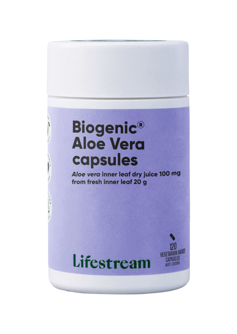 Lifestream Aloe Vera Biogenic Capsules 120vc