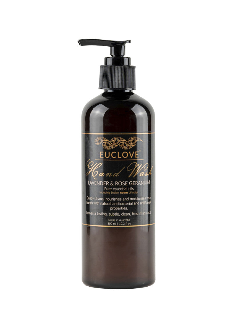 Euclove Hand Wash Lavender and Rose Geranium Pump 300ml