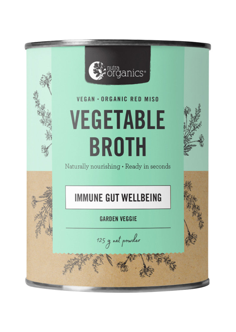 Nutra Organics Broth Vegetable Garden Veggie 125g