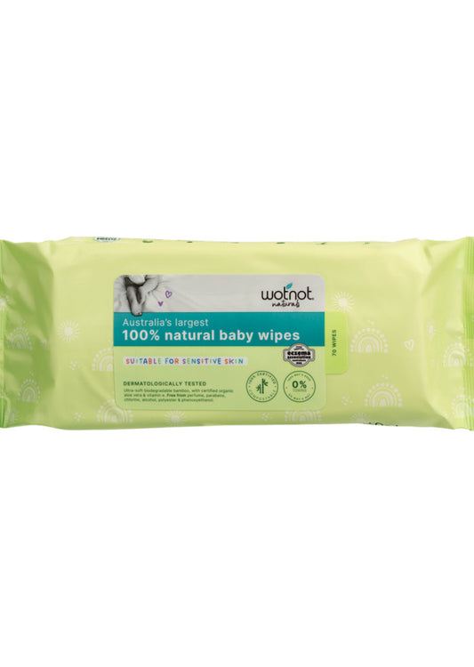 Wotnot Nat Wipes Baby (Soft Pack) x 70 Pack