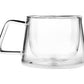 Tea Tonic Glass Tea Cup Double Walled Square Handle x 2 Pack