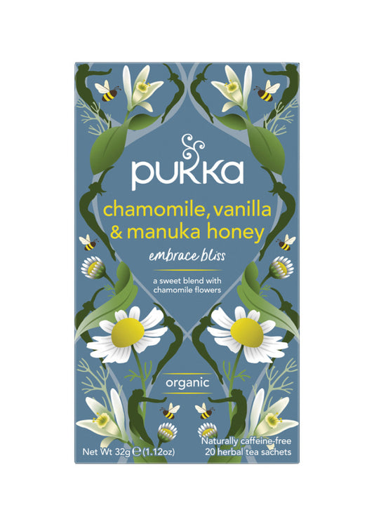 Pukka Org Chamomile Vanilla and Manuka Honey x 20 Tea Bags