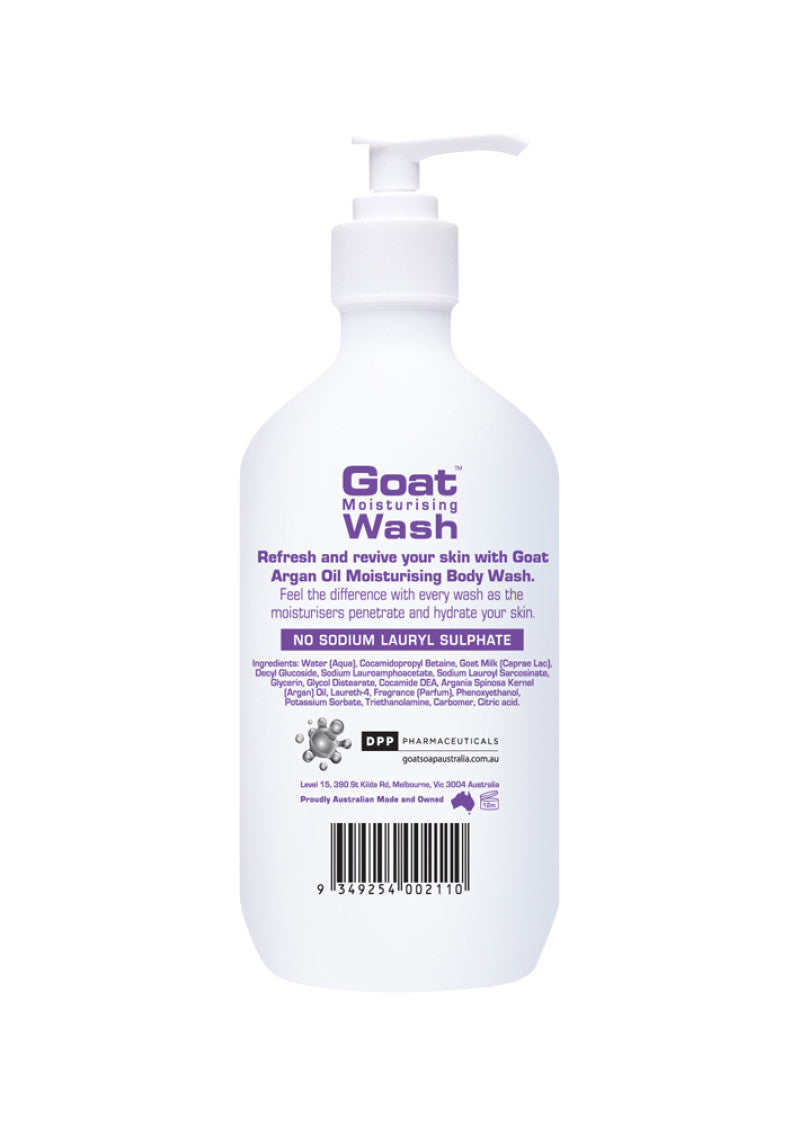 Goat Soap Aust Wash Argan Oil 500ml