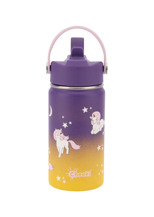 Cheeki Insulated Bottle Kids Unicorn 400ml