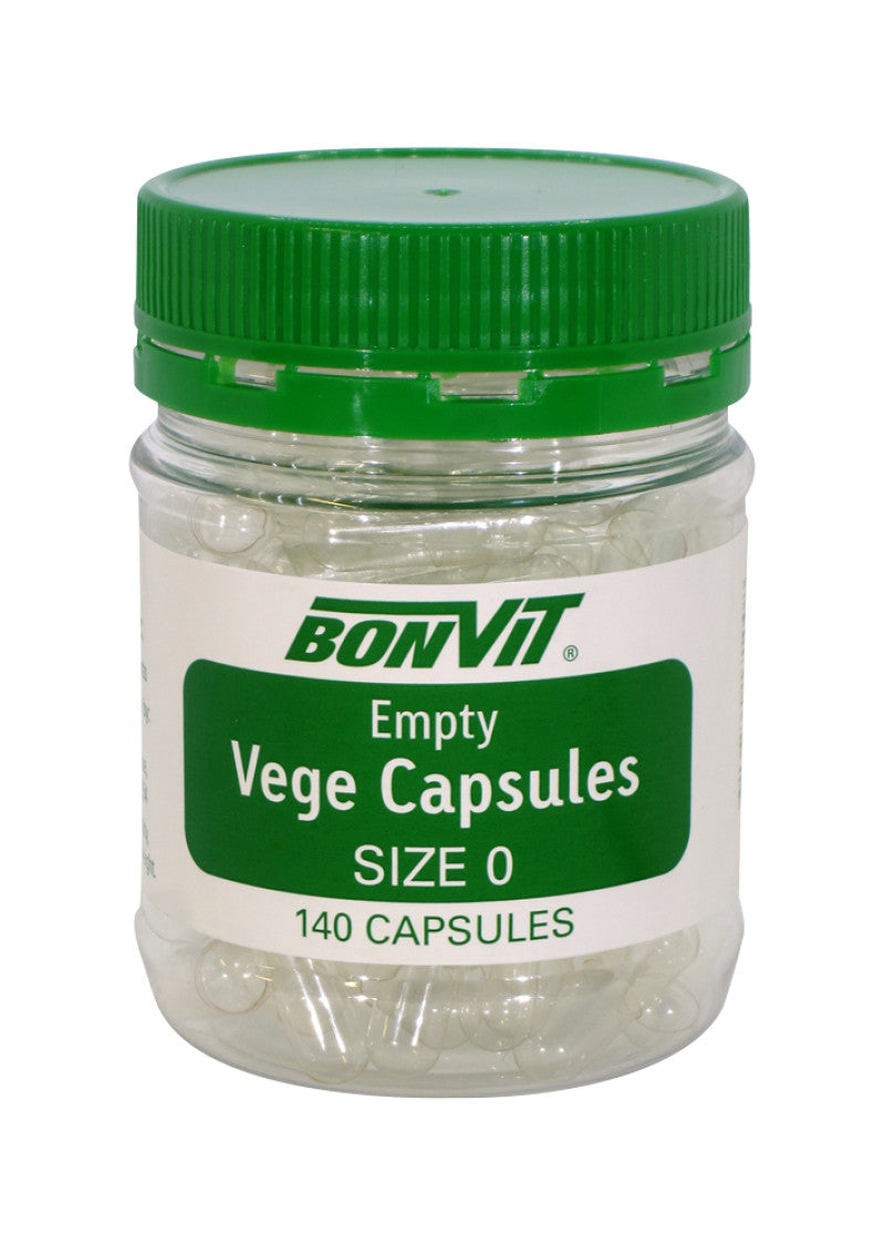 Bonvit Empty Vege Capsules Size '0' 140c