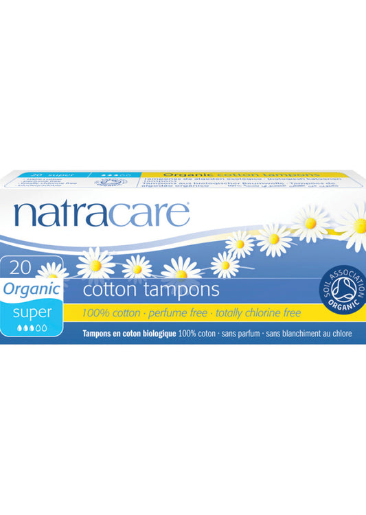 Natracare Tampons Org Cotton Super x 20 Pack