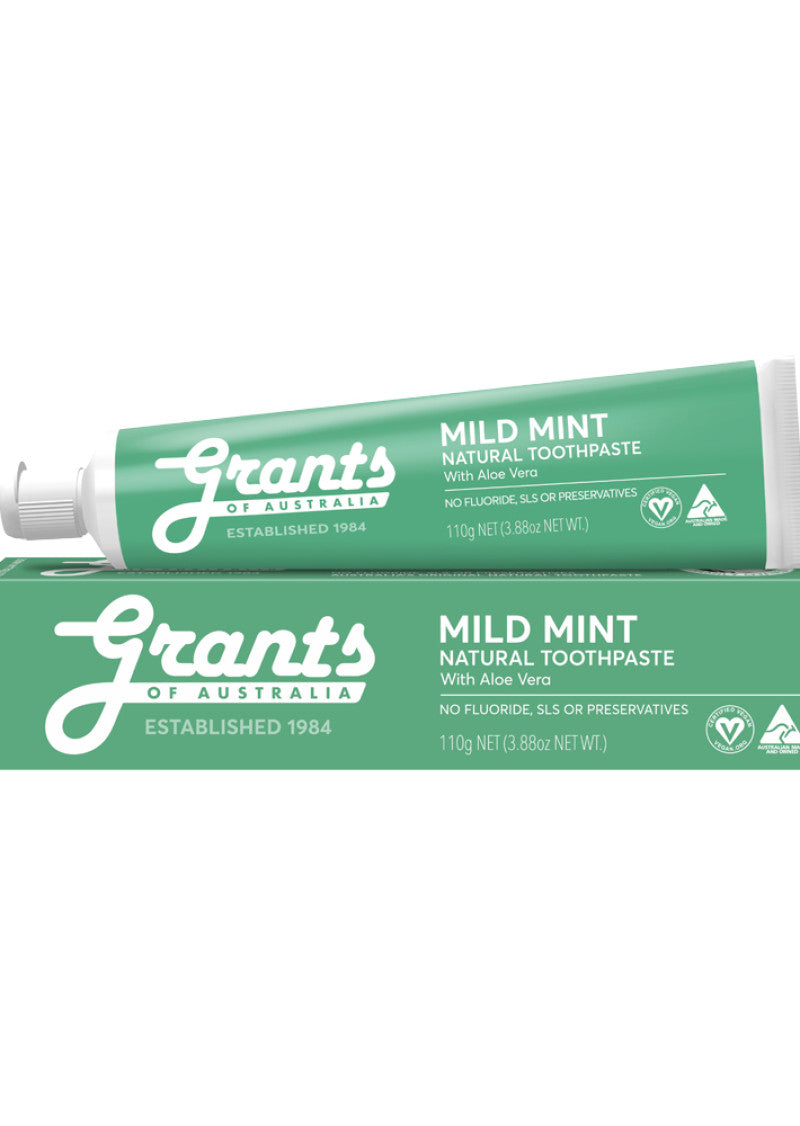 Grants Toothpaste Mild Mint with Aloe Vera 110g