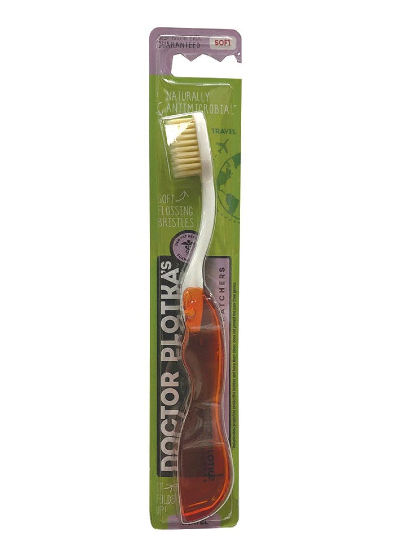 Dr Plotka's MouthWatch Toothbrush Travel Adult Soft Red