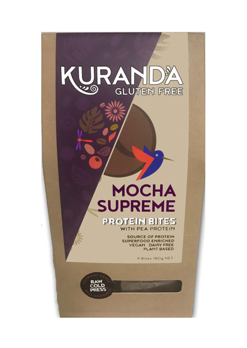 Kuranda Gluten Free Protein Bites Mocha Supreme 20g x 9 Pack