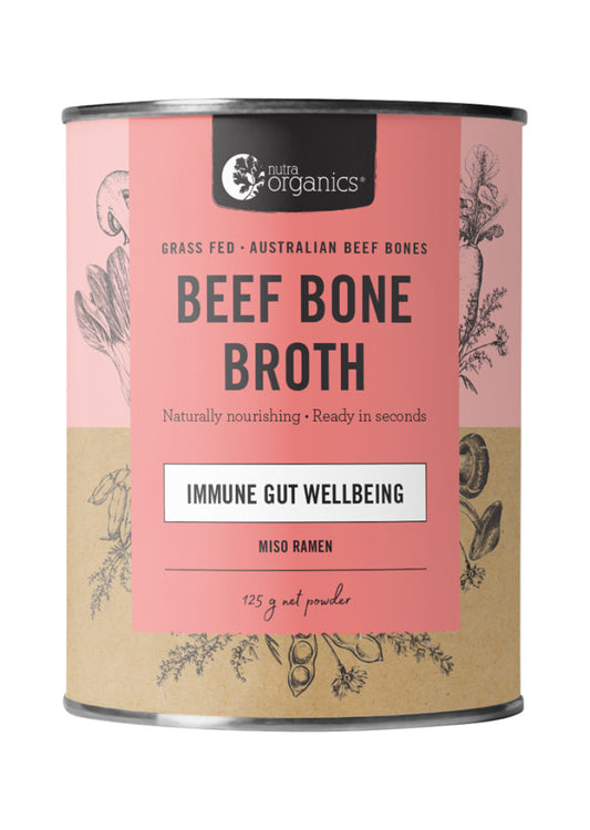 Nutra Organics Bone Broth Beef Miso Ramen 125g