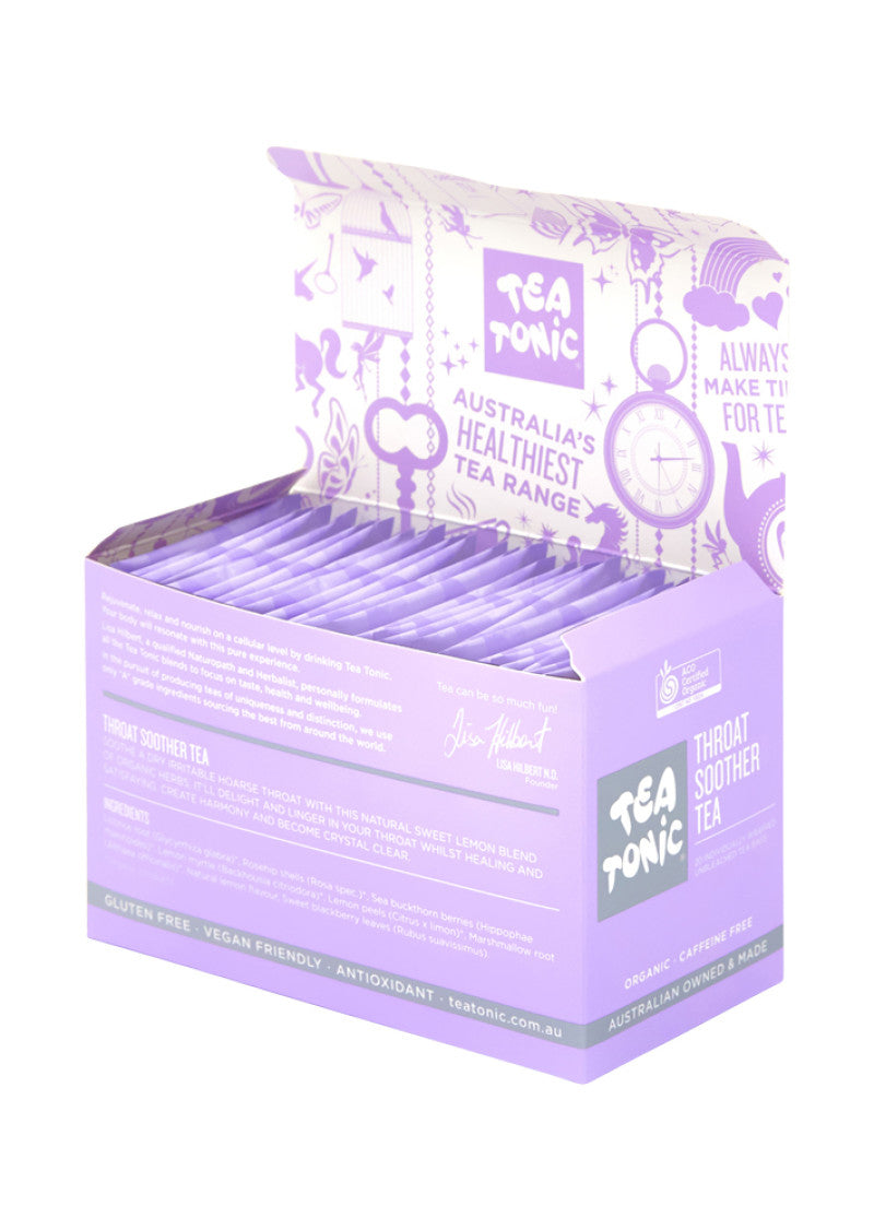 Tea Tonic Organic Throat Soother Tea x 20 Tea Bags