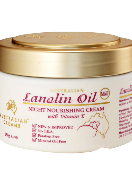 Australian Creams MkII Cream Lanolin Oil Night 250g