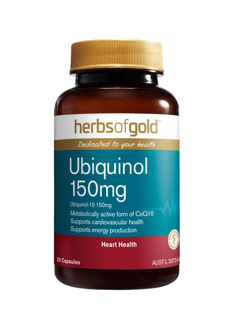 Herbs of Gold Ubiquinol 150mg 30c