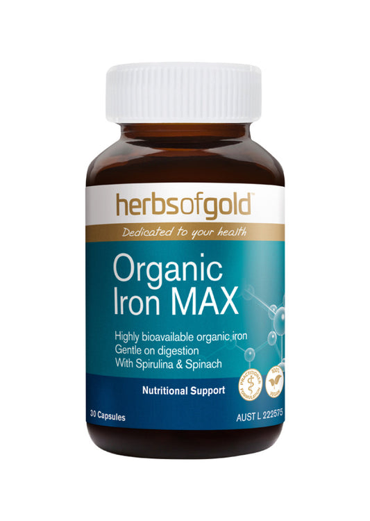 Herbs of Gold Organic Iron Max 30vc