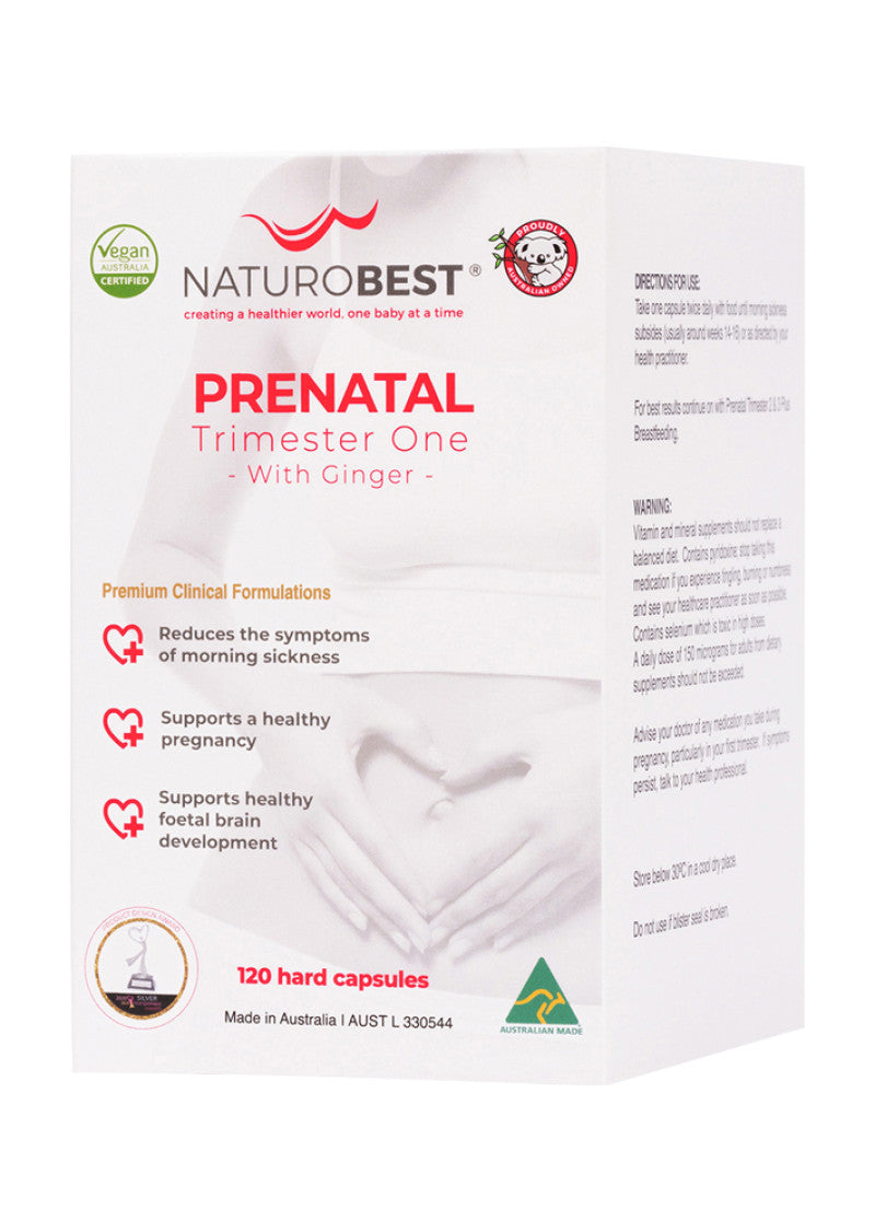 NaturoBest Prenatal Trimester One with Ginger 120c