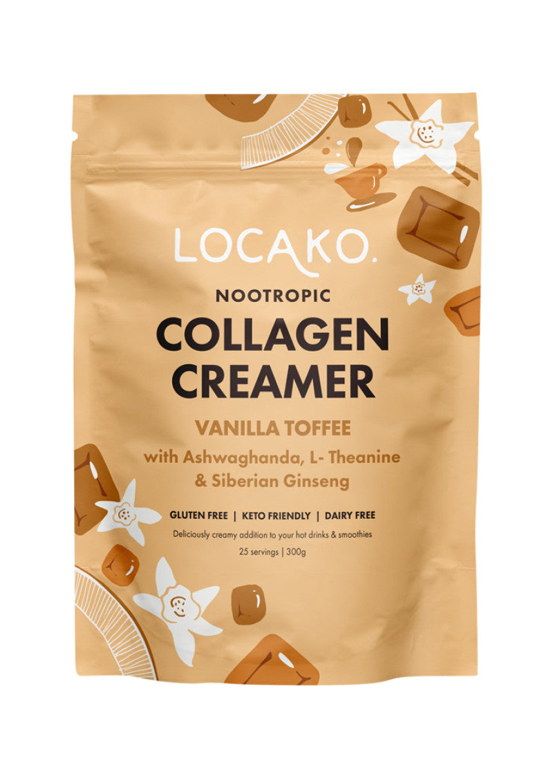 Locako Collagen Creamer Nootropic (Vanilla Toffee) 300g