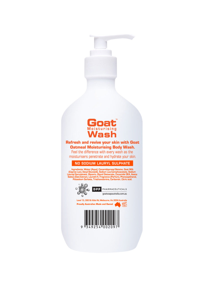 Goat Soap Aust Wash Oatmeal 500ml