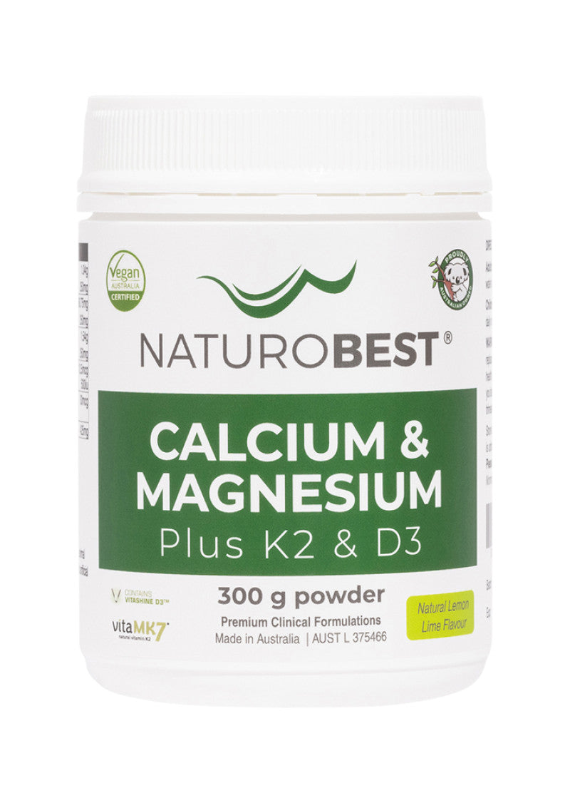 NaturoBest Calcium and Magnesium Plus K2 and D3 300g