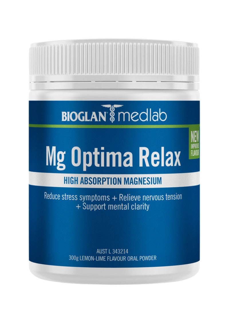 Bioglan Medlab Mg Optima Relax Lemon Lime 300g