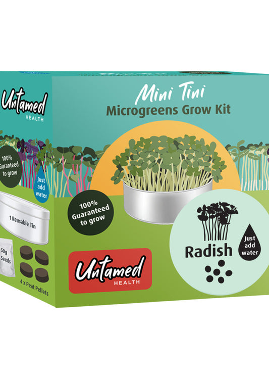 Untamed Health Mini Tini Microgreens Grow Kit Radish