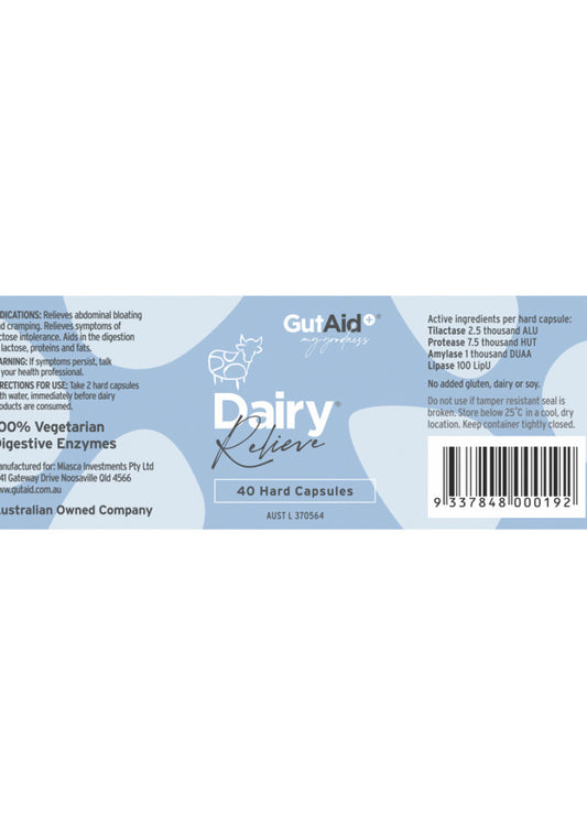 GutAid Dairy Relieve 40c