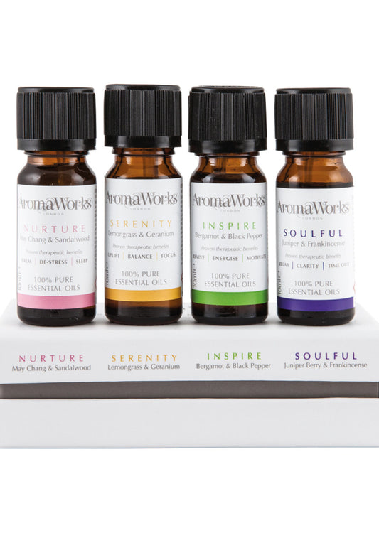 AromaWorks Gift Set Essential Oil Blend Signature (Mixed) 10ml x 4 Pack