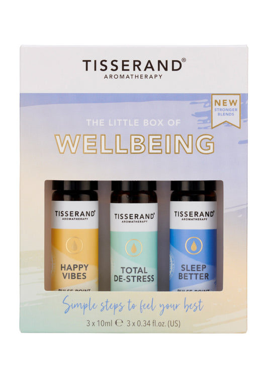 Tisserand Roller Ball Kit Little Box Wellbeing 10ml x 3 Pack